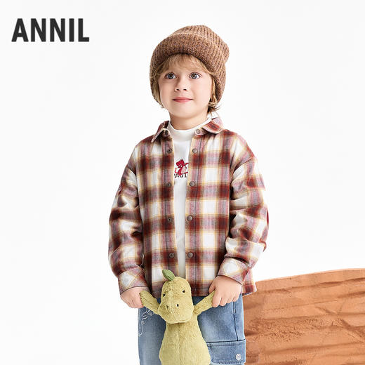 【实体店同款】男童翻领长袖上衣冬季新款安奈儿童装XB541062 商品图0