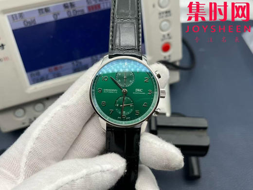 新品 IWC万国表 ZF葡萄牙系列IW371615 葡计透底 新款葡计背透款 绿海王 男士腕表 丹东7750机 商品图1