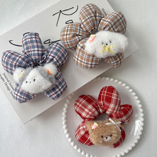 绒绒公仔花朵圈发圈纪念日百货门店同款164248475 商品图0