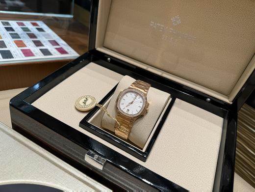 SH024 百达翡丽鹦鹉螺7118系列银色钻圈、玫瑰金钻圈 女表35.2mm自动机械机芯（SH） 商品图6