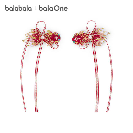 【balaOne】巴拉巴拉儿童饰品女童发夹2025年新款冬装小童国风萌 商品图4