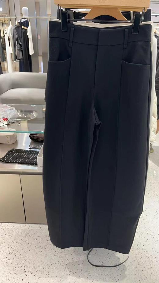 D102069秋冬款时尚百搭高腰阔腿弯刀裤休闲裤女 商品图2