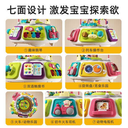 谷雨早教百宝箱游戏桌宝宝1-3周岁礼物儿童益智玩具婴幼儿6个月12 商品图3