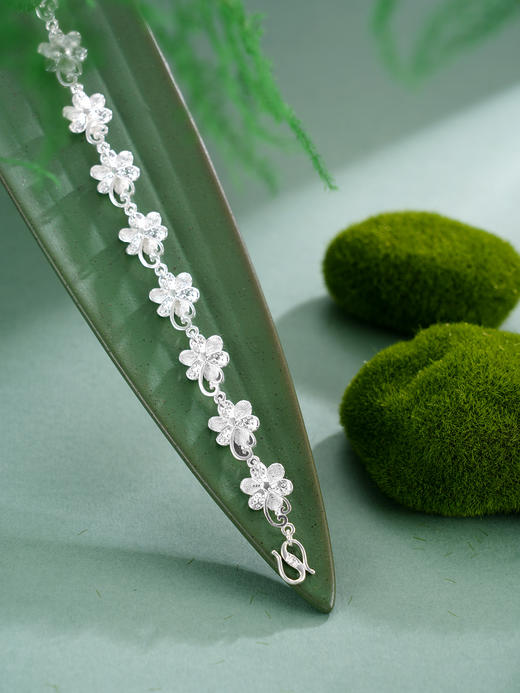 子佩集【相遇花开】S990银手链【MXSL010】花丝珐琅彩2510 商品图7