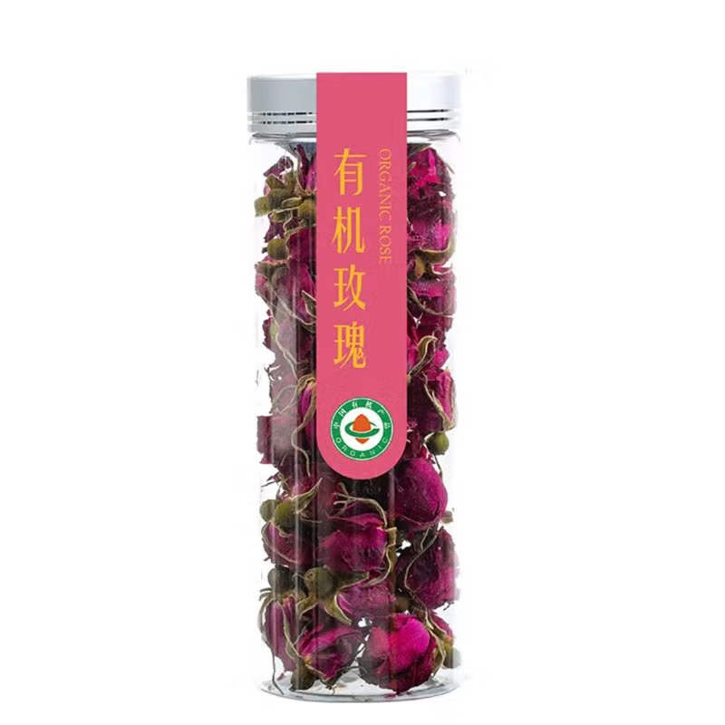天蒙药谷 有机玫瑰茶 20g 罐装 源自世界长寿之乡