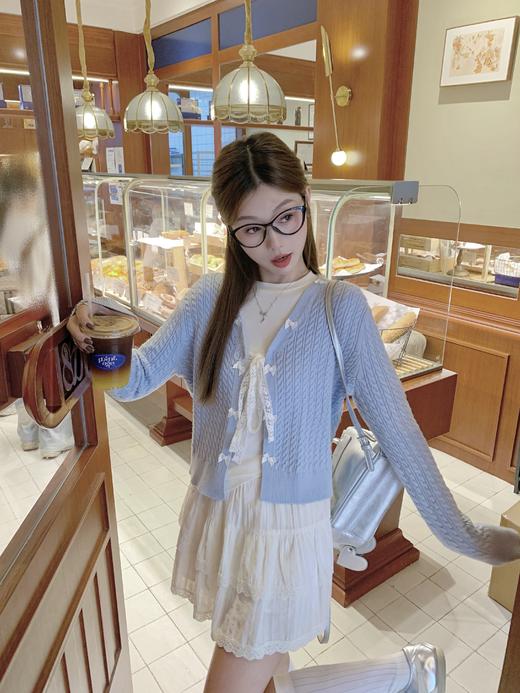 【179元任选2件】最后一波现货！蝴蝶结绑带设计针织衫 商品图9