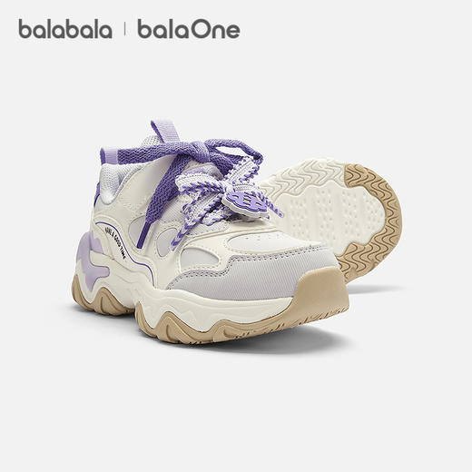 【balaOne】巴拉巴拉童鞋儿童运动鞋女童跑步鞋春秋2025新款防滑 商品图1