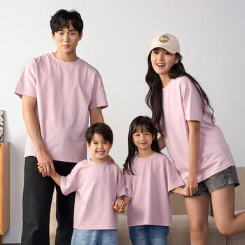 1号会员店One's Member 新疆棉亲肤透气宽松儿童短袖T恤 莫兰粉 120 商品图6