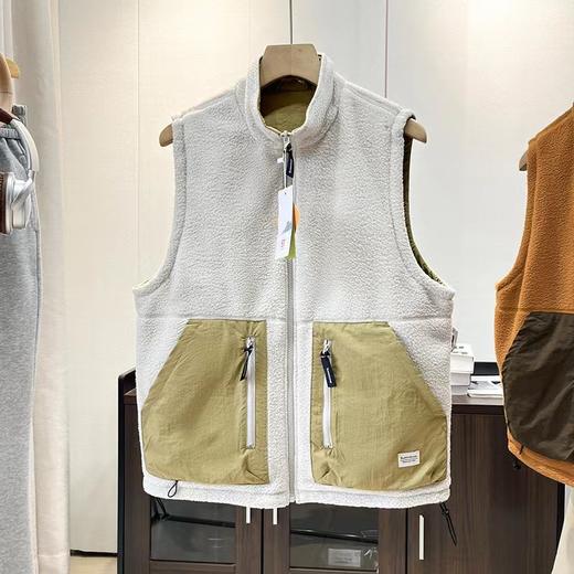 D102068秋冬双面穿抓绒马甲山系高领摇粒绒户外保暖男女 商品图13