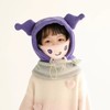 冬季【毛绒儿童帽子围脖一体】加绒加厚男女童帽子 防寒保暖护耳套头帽  商品缩略图9