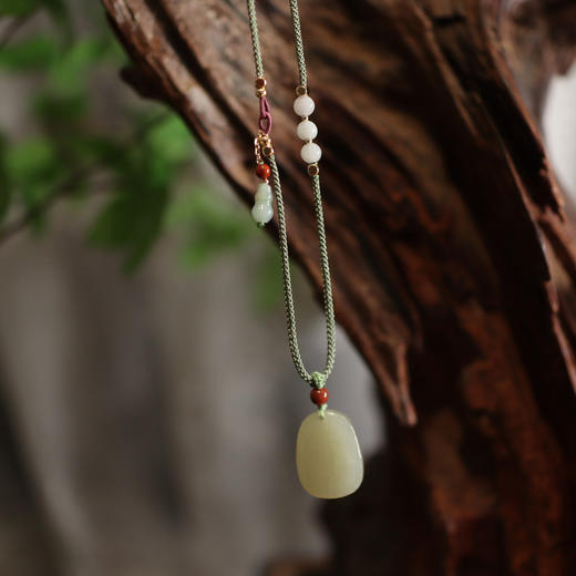 【普陀山】无事牌天然晴水和田玉 商品图4