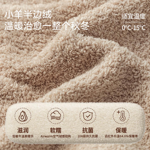 【婴童服配】嫚熙儿童袜子半边绒地板袜秋冬男女童宝宝婴儿防滑学步袜 商品图2