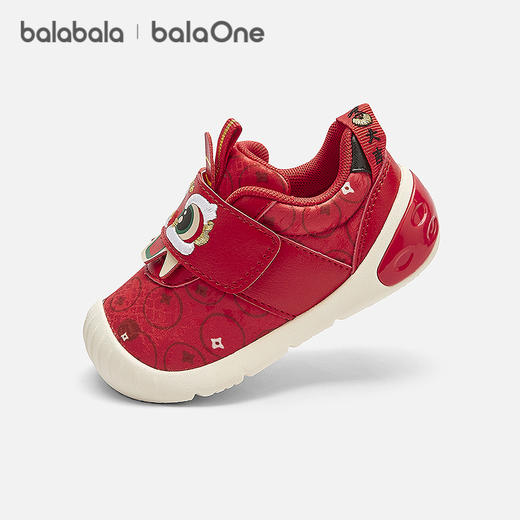 【balaOne】巴拉巴拉宝宝学步鞋新年红色鞋子春秋2025新款婴儿鞋 商品图0