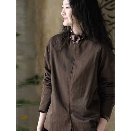 牧衣游原创丝棉手工刺绣夹棉棉服女 限量福利款 锦屏不支持会员折 商品图3