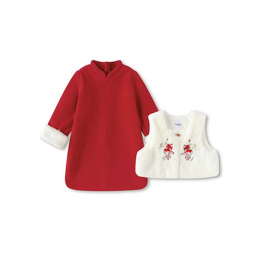 【balaOne】巴拉巴拉童装儿童套装女童2025新款春装新中式两件套 商品图4