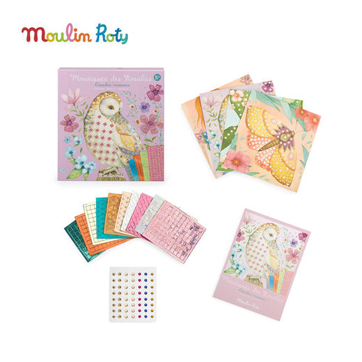 Moulin Roty 花朵女孩幻彩转印 贴纸书 适合年龄6岁+ 花朵女孩系列 法国品牌-710605 商品图4