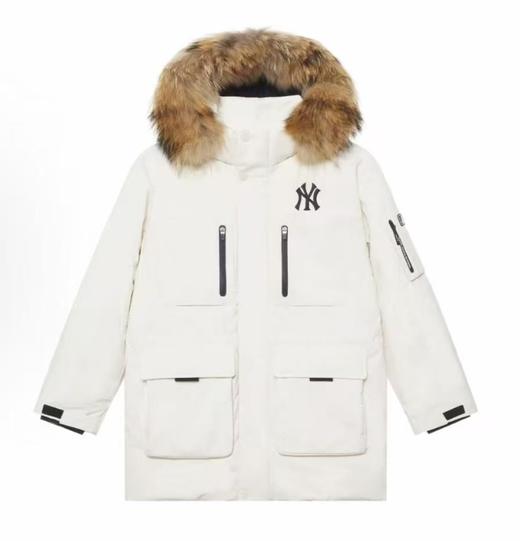 优选丨MLB毛领二代中长款鹅绒服毛领工装连帽（爆单预售3-5天） 商品图0