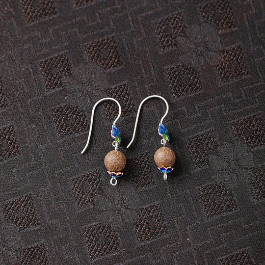 【非遗工艺】可替换香珠耳环 原创小众设计国风饰品 天然香氛耳饰 持久淡雅桂花薰衣草多款可选 送女友礼物 商品图3