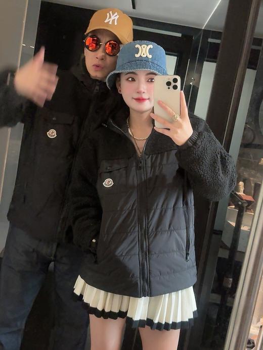 蒙家摇粒绒拼接外套（波哥上身L码 蕾姐M码参考） 商品图10