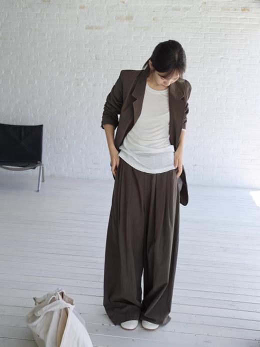 步履不停/5C43162C/肌理阔腿裤 商品图2