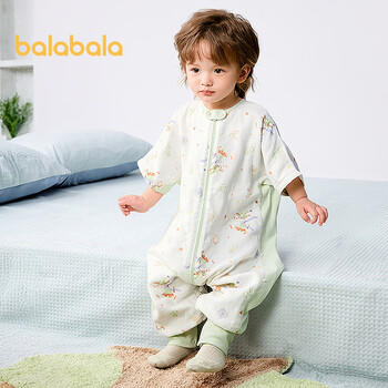 巴拉巴拉婴儿睡袋宝宝儿童睡衣新生儿柔软亲肤印花满印可爱萌208225181202 商品图0