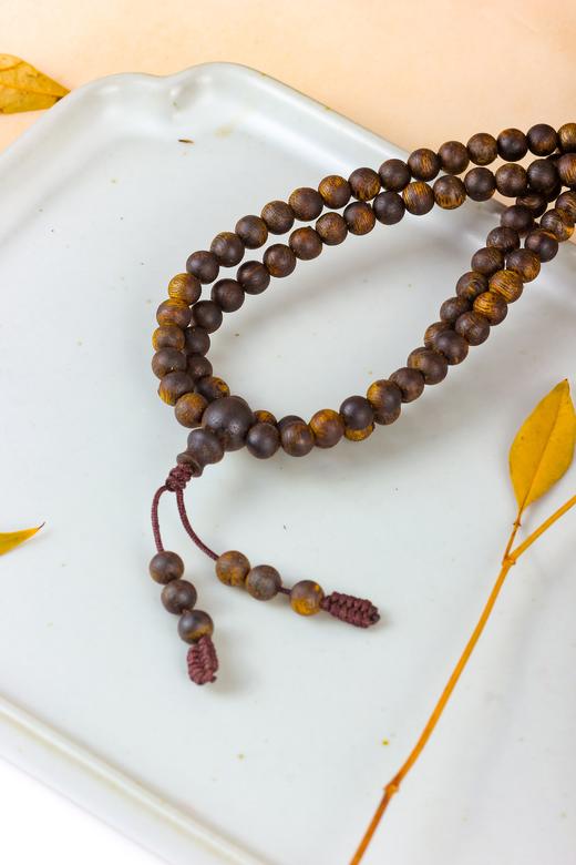 【毕业款·沉水级圆珠多圈手串】四大名香之首’ 惠东原产“沉香母树之乡” “木中黄金”绿棋楠 一物一证、深圳国检、扫码验真 （直供价：9980元） 商品图5