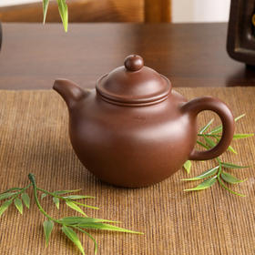 尹家骥全手工原矿老紫泥壶 约300c