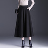 MYX毛呢加厚通勤修身蓬蓬裙垂坠感百褶大摆裙2025冬款高腰显瘦半身裙 商品缩略图0