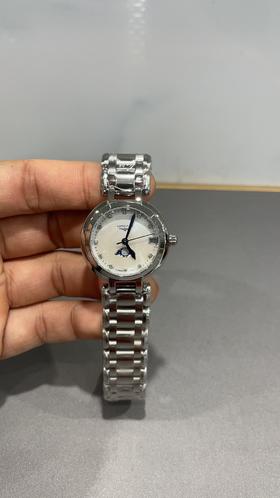 sh014-浪琴心月月相款30.5mm瑞士进口石英机械（SH）