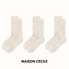 MAISON CECILE三色|会员福利含羊毛条纹中筒百搭使用针织袜 商品缩略图1