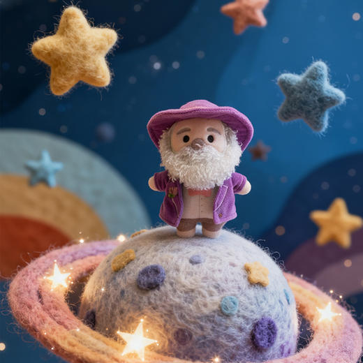 物兮物 致敬大师系列 莫奈毛绒公仔挂件-绿色 莫奈可脱卸娃衣毛绒挂件-紫色 商品图2