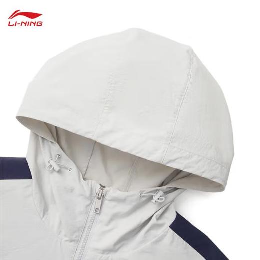 李宁男子2025春季连帽健身风衣运动外套AFDV175-2 商品图2