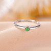 【翠簌】S925纯银翡翠几何圆珠戒指【CW-JZ06707】 商品缩略图2