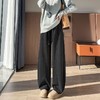 【加绒加厚高级醋酸人字纹羊毛香蕉裤】松紧腰香蕉裤宽松显瘦垂感直筒休闲百搭 商品缩略图2