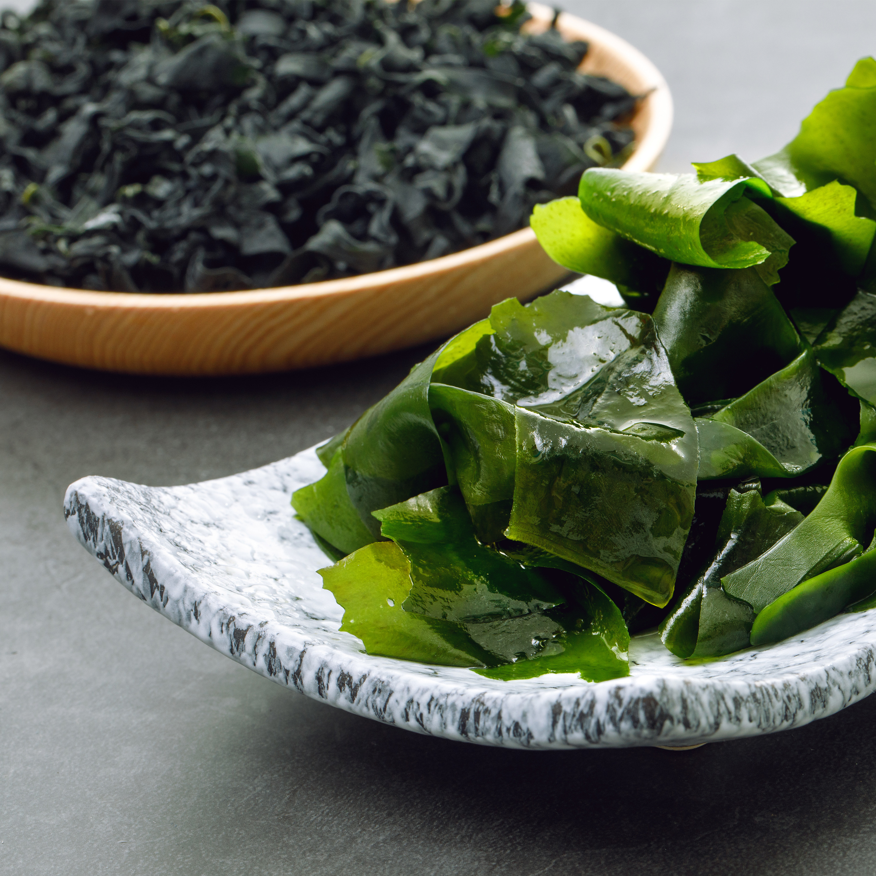 『大连干燥裙带菜叶』柔嫩顺滑 肉质鲜嫩脆爽