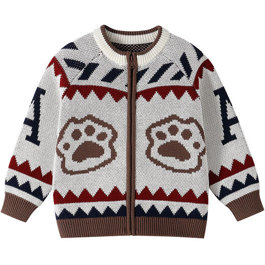 【实体店同款】男童长袖针织开衫冬季新款安奈儿童装XB544020 商品图5