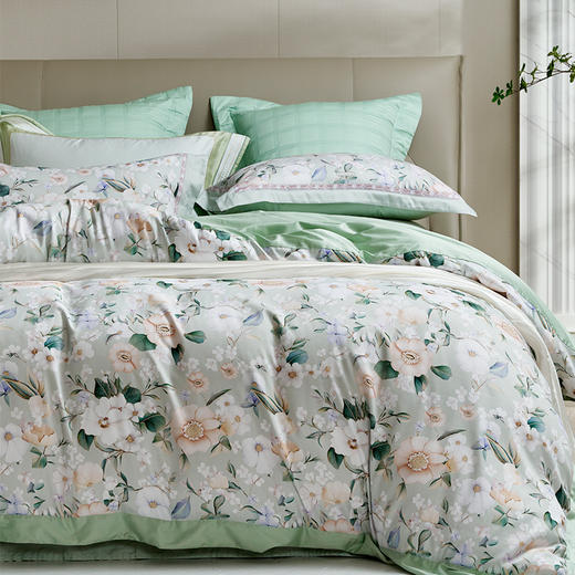 【自提】富安娜床单四件套翠涟漪标准绿【A31】 商品图8