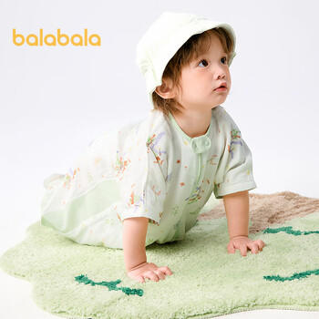 巴拉巴拉婴儿睡袋宝宝儿童睡衣新生儿柔软亲肤印花满印可爱萌208225181202 商品图1