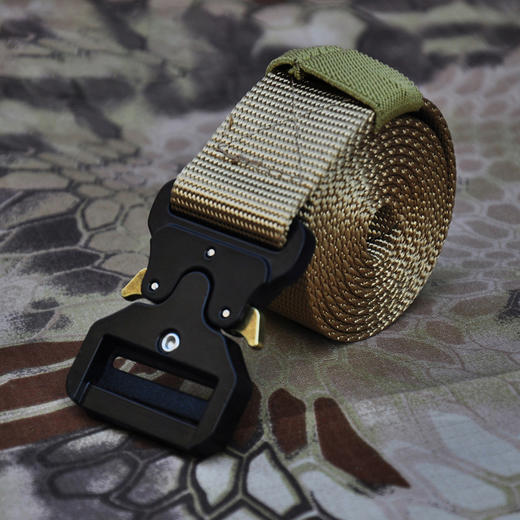 【快穿快脱 尼龙织带+合金扣头】眼镜蛇战术腰带（125CM）ds(hy) 商品图6