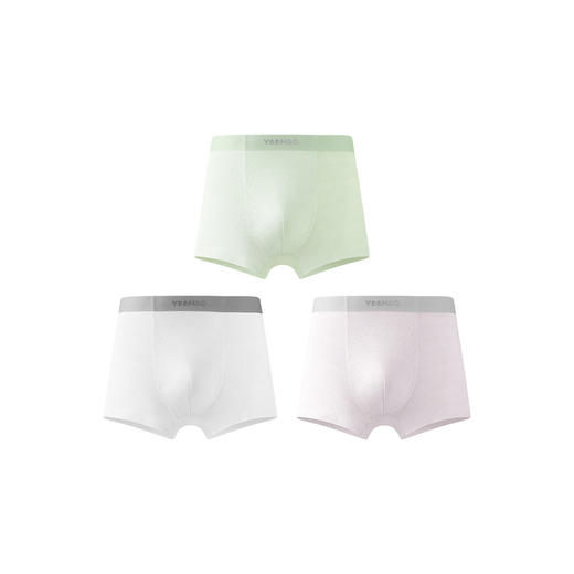 英氏儿童内裤贴身7A抑菌宝宝四角短裤四季男女童平角内裤3件装 商品图4