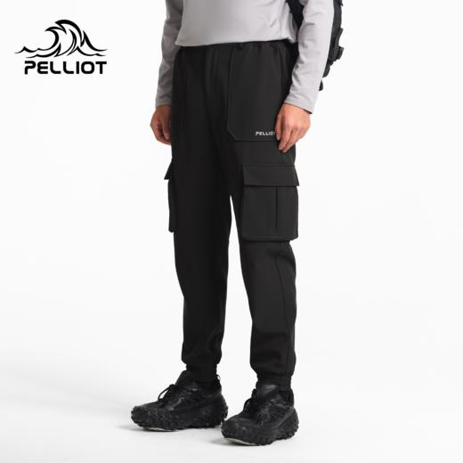 伯希和户外软壳裤男新款防风防寒工装直筒休闲裤抓绒登山保暖长裤 商品图0