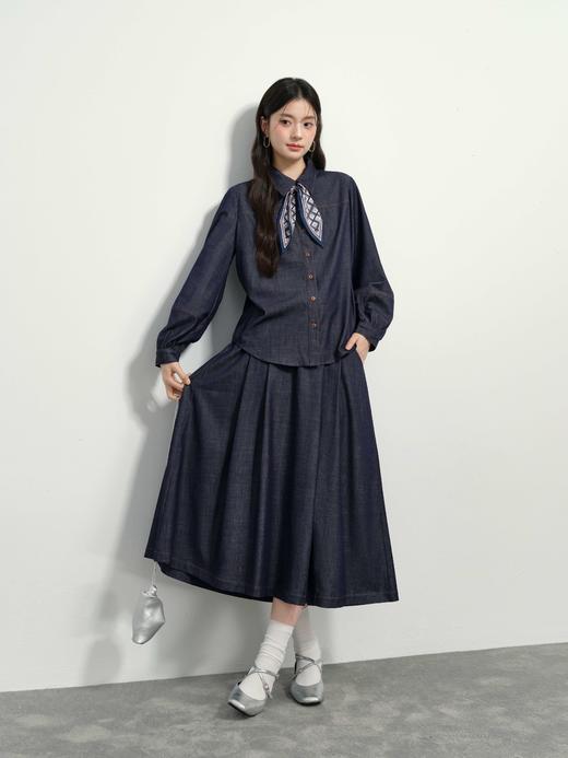 【商场同款】诗凡黎春秋梭织长裙3G2140961S 商品图3