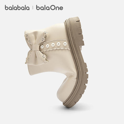 【balaOne】巴拉巴拉童鞋儿童靴子女童马丁靴春秋2025新公主短靴 商品图2