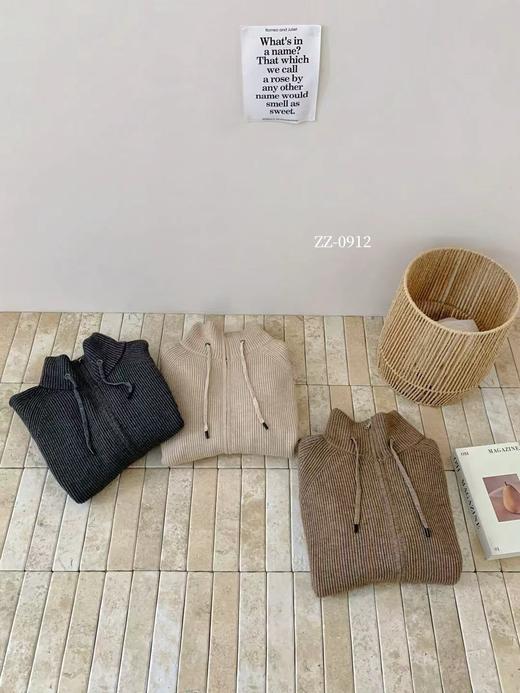 过膝长款针织羊毛开衫！2025秋冬新款宽松慵懒风毛外套女款！ 商品图3