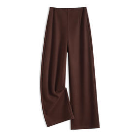 MYX通勤时尚西装裤垂坠感修身显瘦直筒裤2025年冬款长款高腰阔腿裤