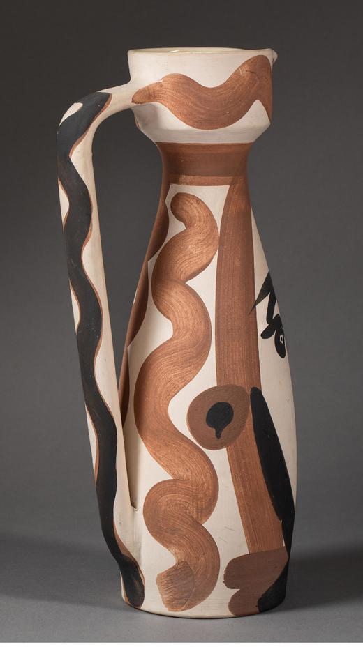 独角鹿西洋古董 1955年代西班牙艺术巨匠与法国Madoura工坊合作出品限量装饰陶瓶「Visage 面孔」 商品图3