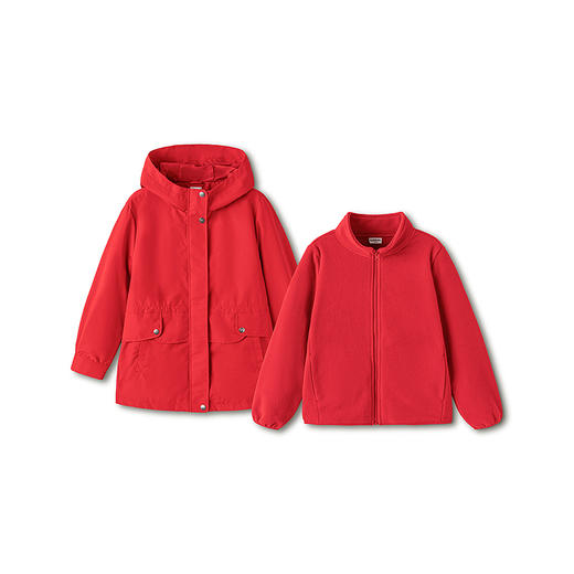 【balaOne】巴拉巴拉童装儿童外套女童2025年新款春装防护两件套 商品图4