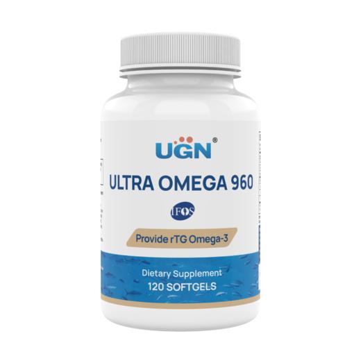 UGN 升级960高纯rTG鱼油软胶囊，rTG结构，金标，IFOS批次认证（120粒/瓶）减塑无瓶口外塑膜 商品图1
