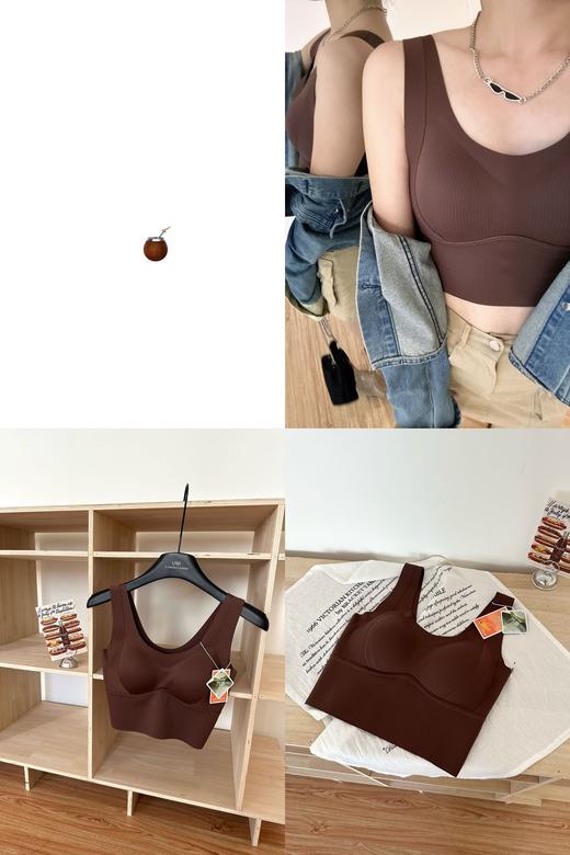 【新款来袭！天然植物草本养护！】无痕磨毛 提拉聚拢暖肌芦荟润肤保暖修身内搭 打底柔软背心 内衣 商品图6