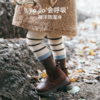 【婴童服配】嫚熙女童撞色打底连裤袜子秋冬保暖雪绒棉婴儿宝宝长筒袜 商品缩略图4